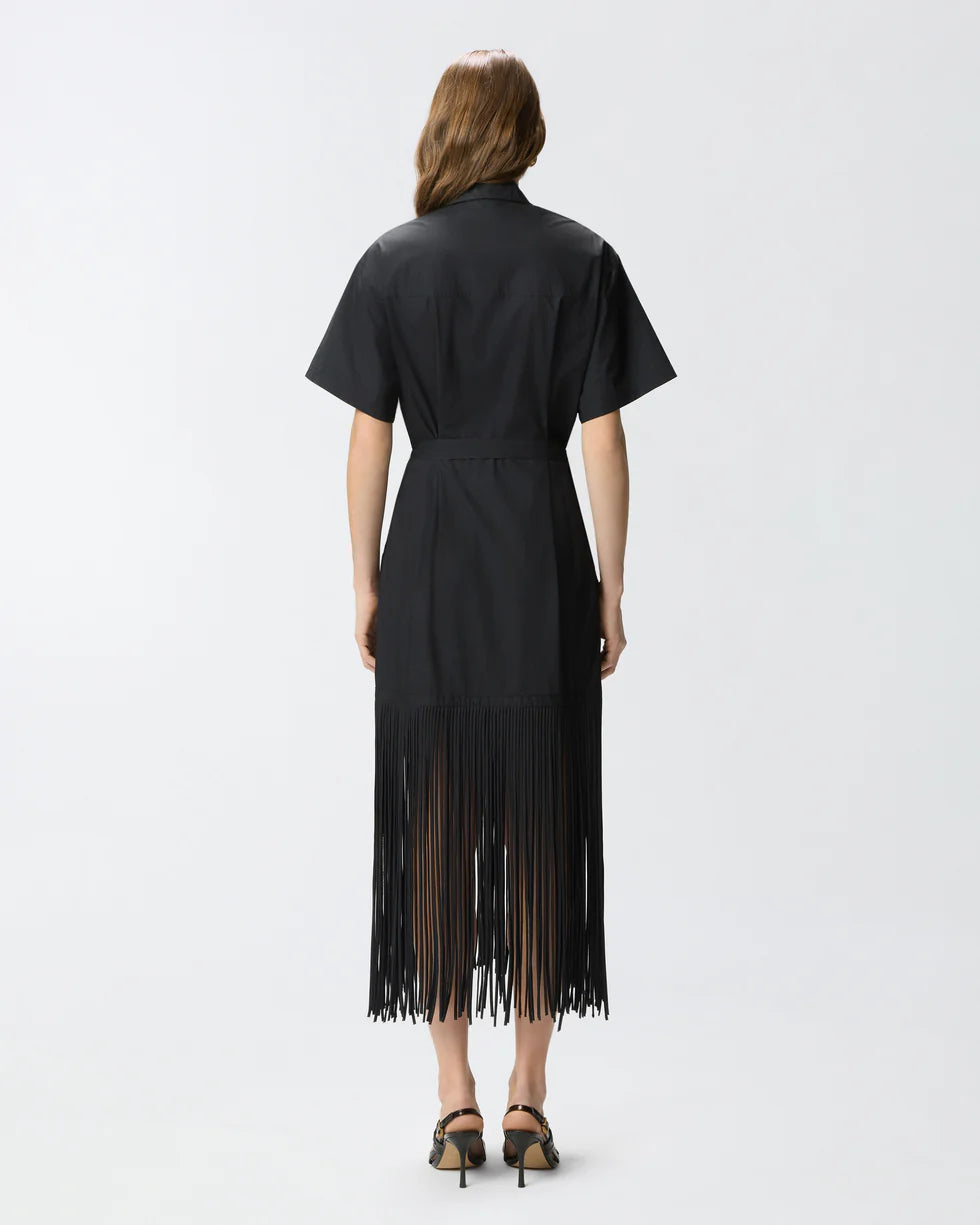 Pinko Abito chemisier con frange