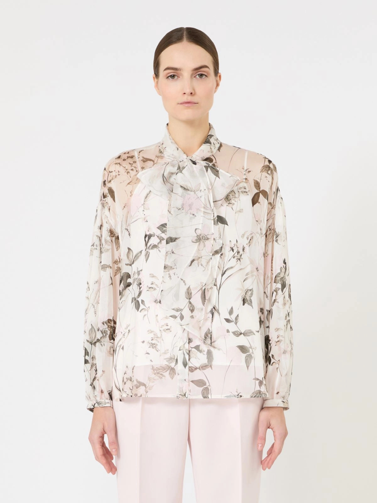 Max Mara Studio blusa in chiffon