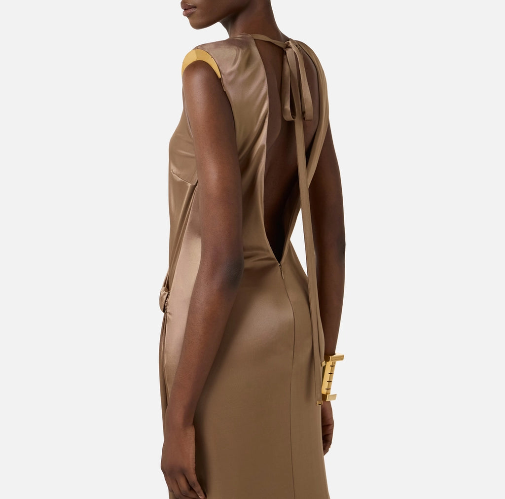 Elisabetta Franchi Abito red carpet in jersey lucido