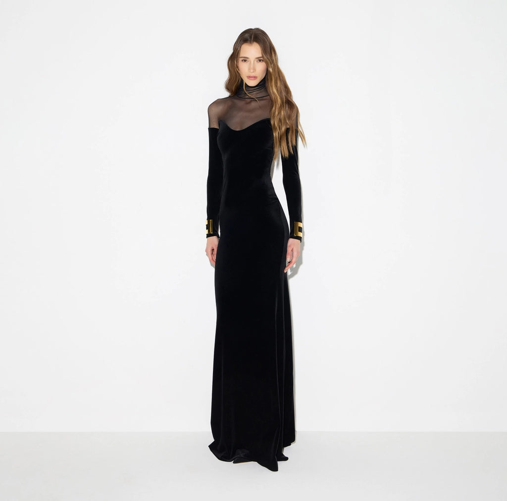 Elisabetta Franchi Abito velluto red carpet