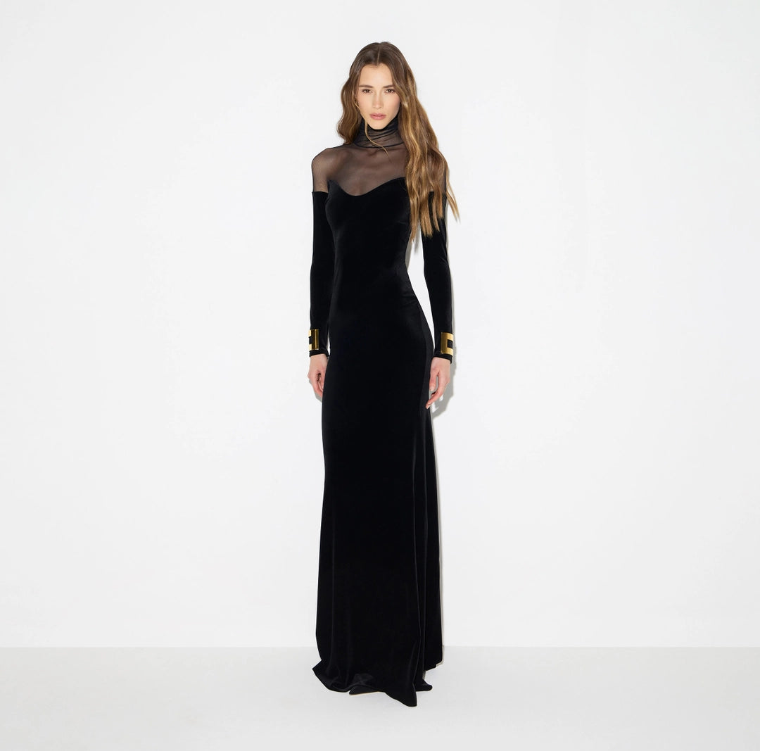 Elisabetta Franchi Abito velluto red carpet