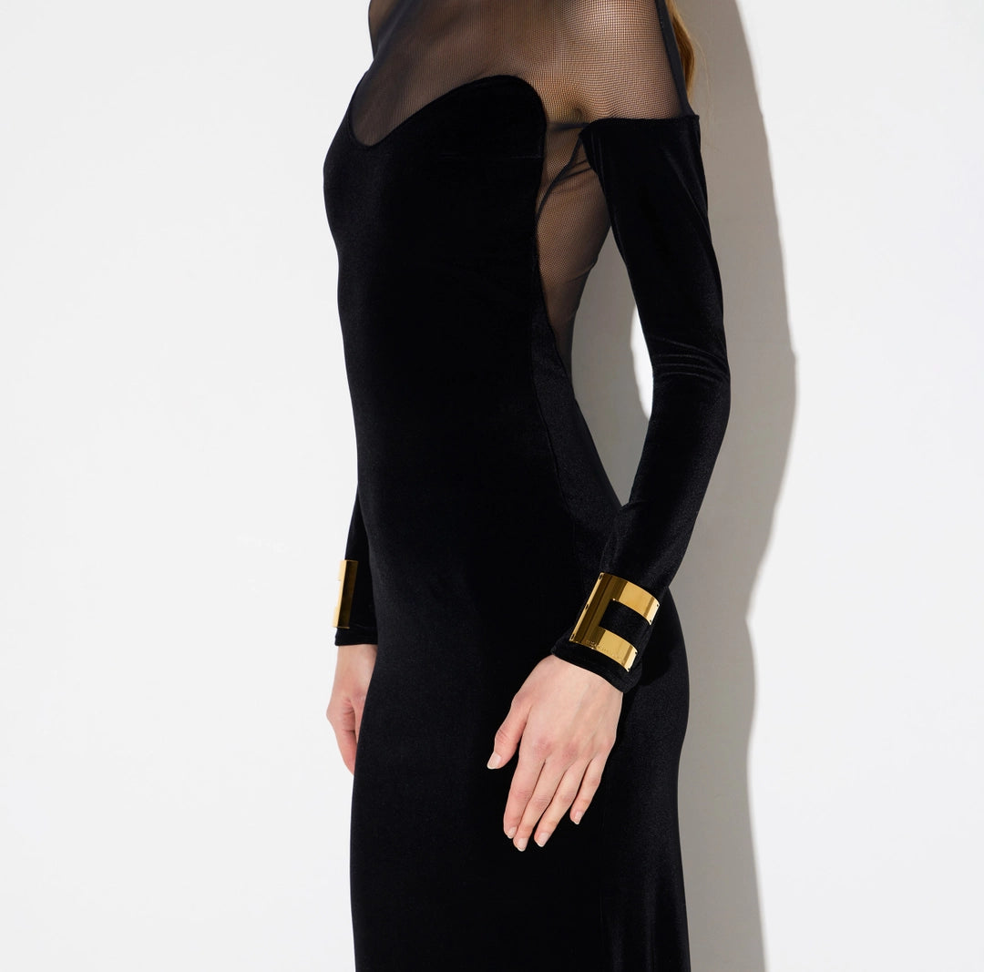 Elisabetta Franchi Abito velluto red carpet