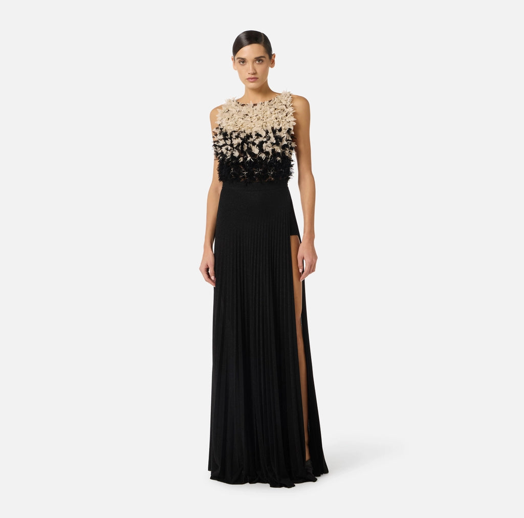 Elisabetta Franchi Abito tulle e jersey