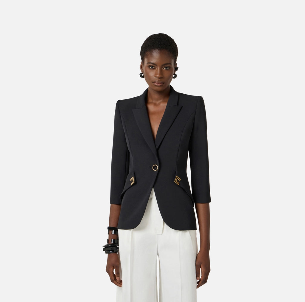 Elisabetta Franchi Giacca con dettagli logo