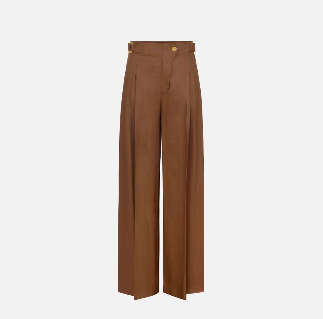 Elisabetta Franchi Pantalone in misto lino