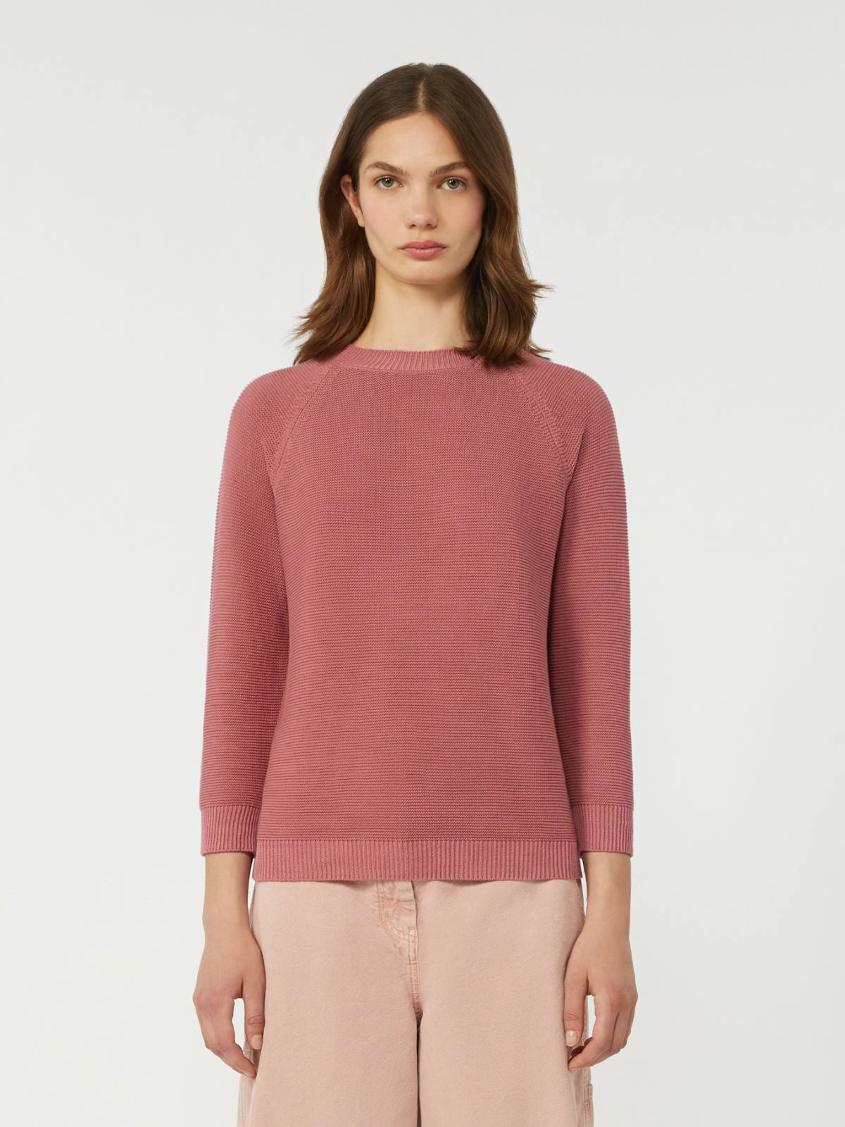 Weekend maglia in cotone rosa antico