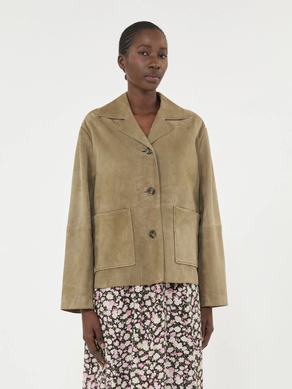 Weekend giacca in suede fango