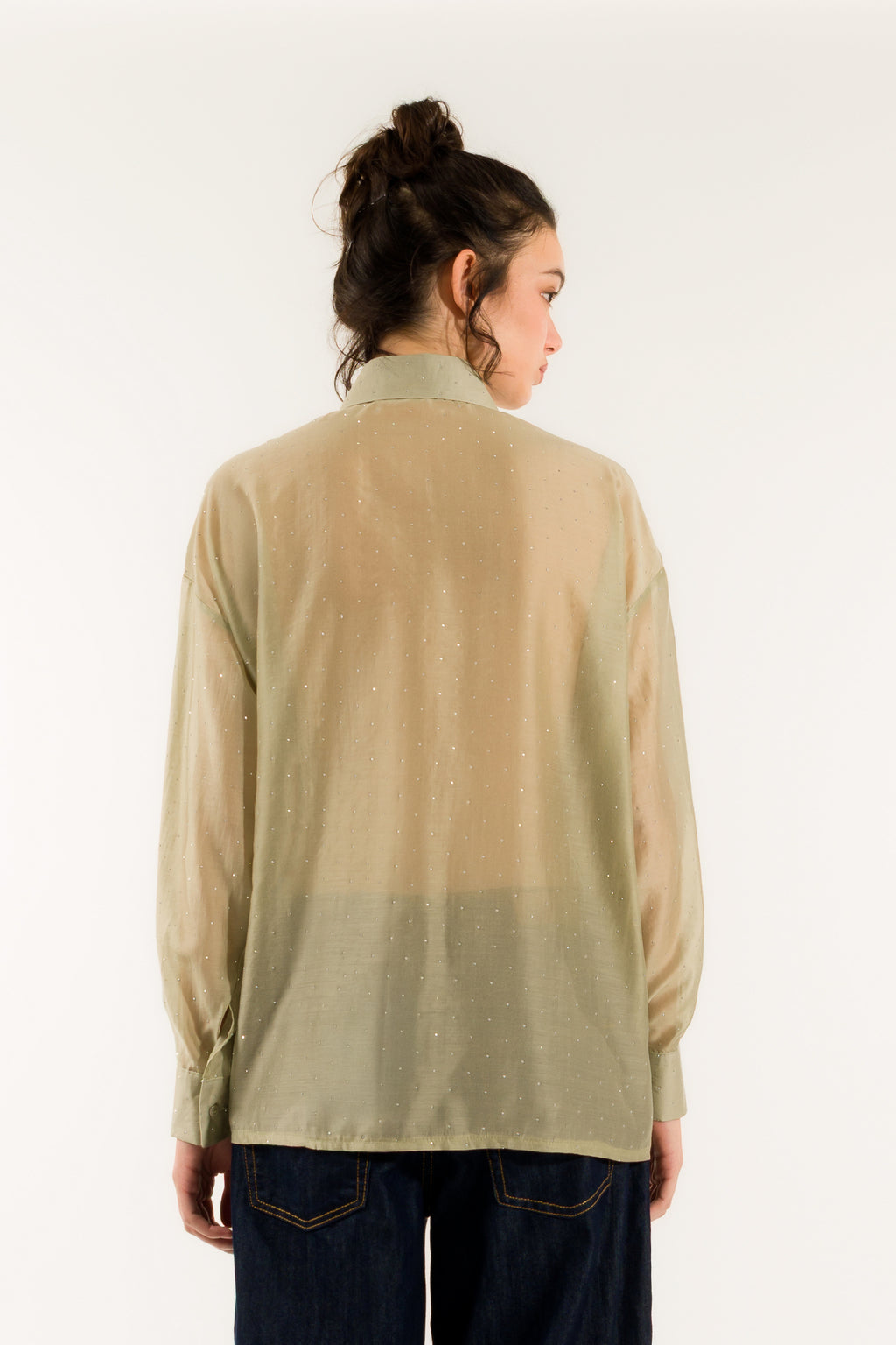 Kontatto Camicia stondata strass