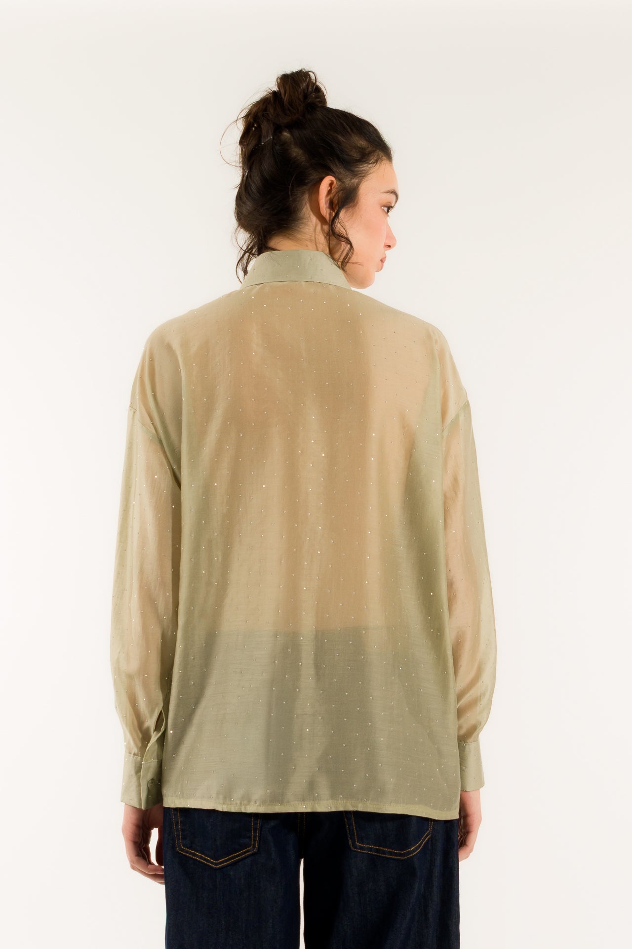 Kontatto Camicia stondata strass